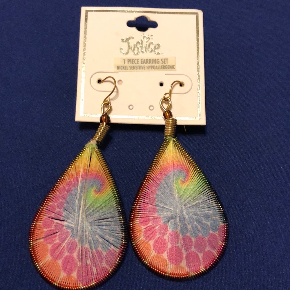 Justice earrings - NWT Nickel free/hypoallergenic